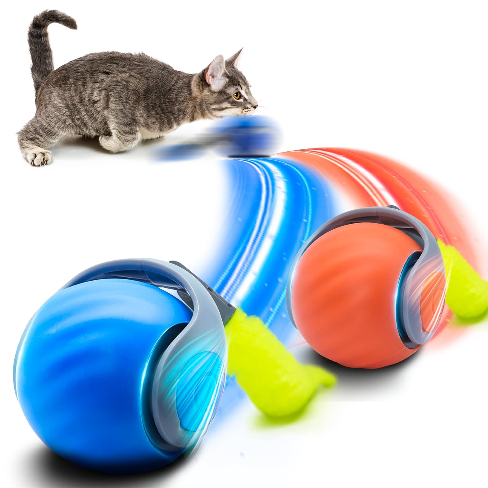 Automatic Moving Dog Ball - Mainan Bola Interaktif Kucing Bola Bergulir