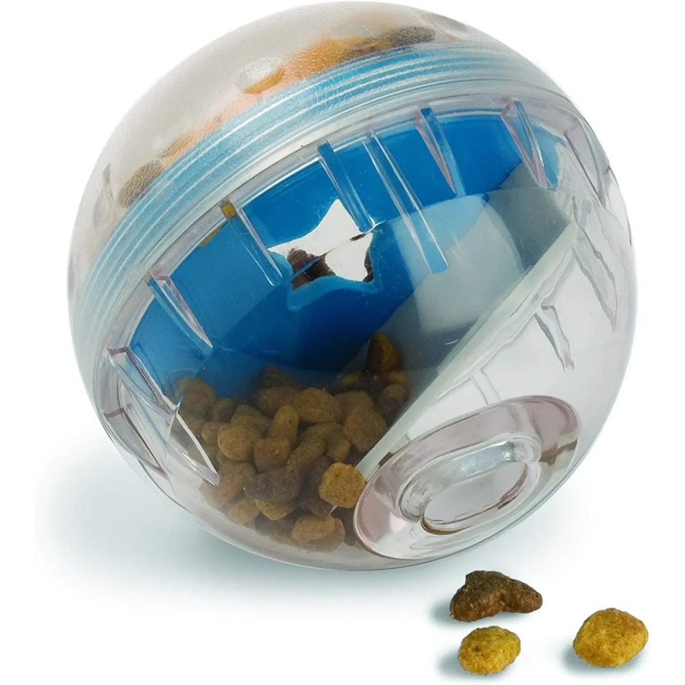 Indestructible Dog Chew Toy - IQ Treat Ball Dispenser Mainan Anjing