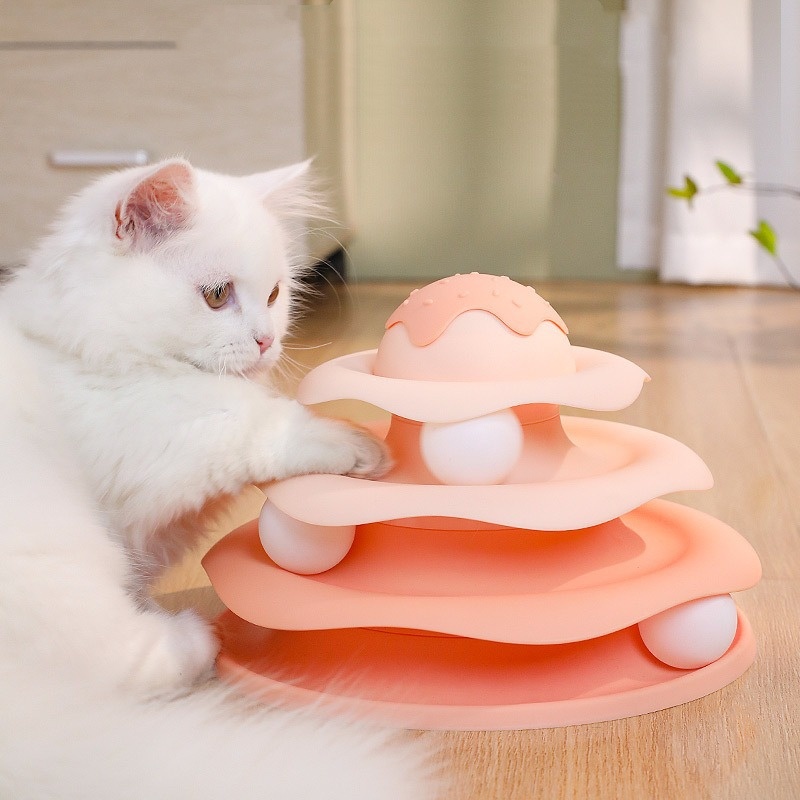 Mainan kucing berputar bola, m - Interactive Squeaky Plush Dog Toy ulasan dan harga