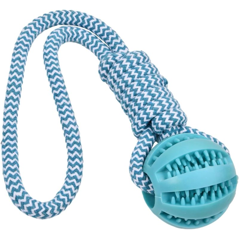 Bola Volumoon dengan Tali - Ma - Indestructible Dog Chew Toy ulasan dan harga