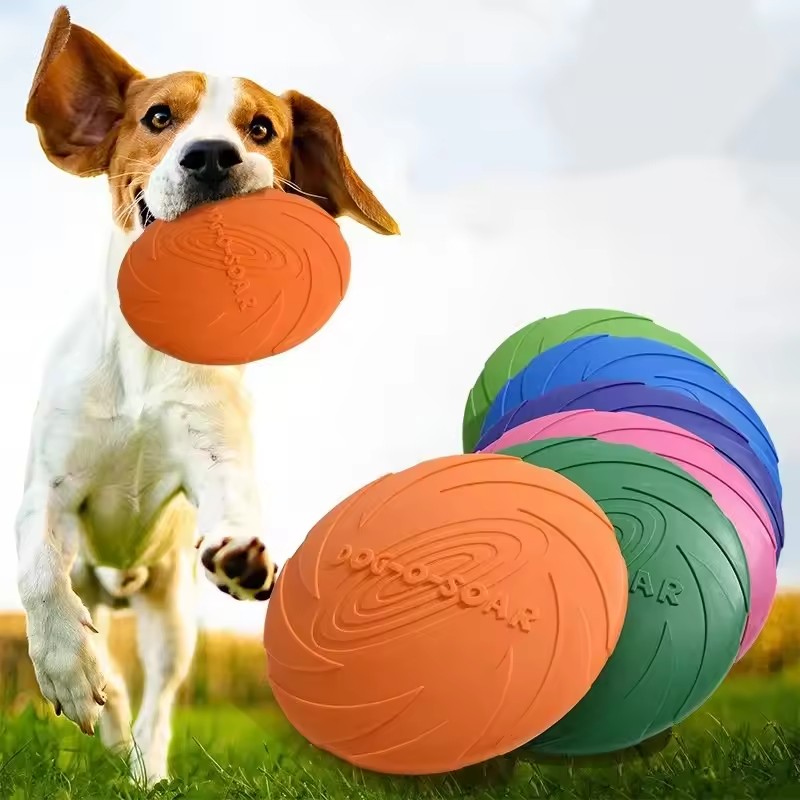 Mainan Piring Terbang Silikon  - Flying Disc Dog Training Toy ulasan dan harga