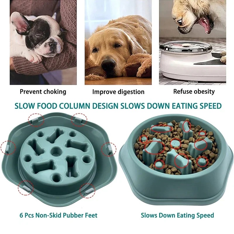 1Pc Mangkuk Makan Anjing Slow  - Dog Puzzle Feeder Toy ulasan dan harga